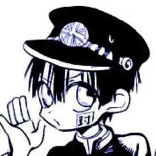 🫐 Hanako Toilet-bound Hanako-kun Anime, Manga, Hanako-kun, Toilet-bound Hanako-kun, Uniforme scolastica, Fantasma, Personaggio telegram sticker