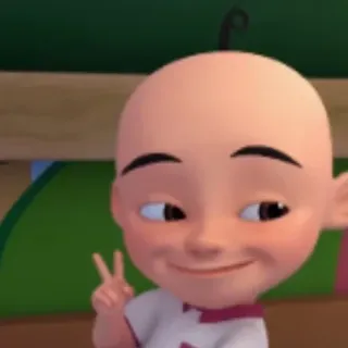 👶 Upin Upin & Ipin การ์ตูน, ตัวละคร, สัญลักษณ์สันติภาพ, เป็นมิตร, แอนิเมชั่น, Upin & Ipin telegram sticker