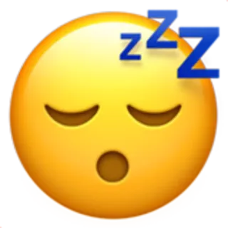 😴 zzz sleep, emoji, sleeping, tired telegram sticker