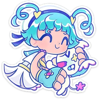 🤗 Dibujo animado, Kawaii, Lindo, Sticker, Personaje, Fantasía, Chibi telegram sticker
