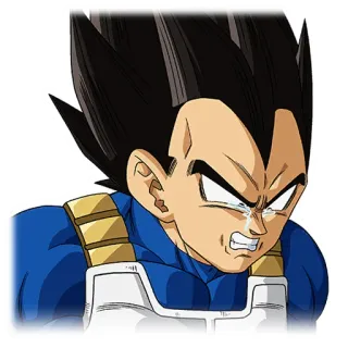 😢 Vegeta Dragon Ball Anime, Dragon Ball, Llorando, Vegeta, Sticker whatsapp sticker