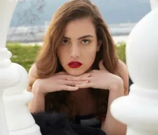 😠 mulher, batom vermelho, retrato, xadrez, bonita telegram sticker