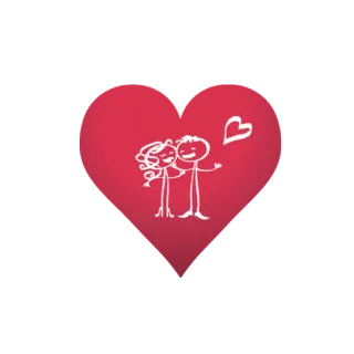 💜 любовь, пара, сердце, мультфильм, романтика, отношения telegram sticker