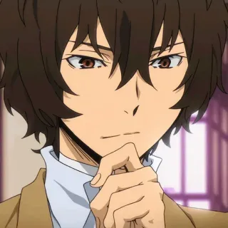 ⛓ Osamu Dazai Bungou Stray Dogs Anime, Charakter, Dazai Osamu, Bungou Stray Dogs whatsapp sticker