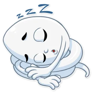 😴 ZZZ schlafen, schläfrig, zzz, Cartoon, Nickerchen, müde telegram sticker