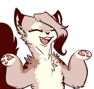 😀 cat, animal, cute, cartoon, drawing telegram sticker
