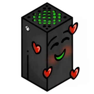 🥰 xbox, konsole, gaming, herz, kawaii telegram sticker