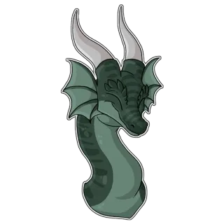 🥒 dragão, fantasia, monstro, réptil, mítico telegram sticker
