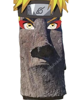 🗿 Naruto Uzumaki Naruto นารูโตะ, โมไอ, อุซึมากิ, มังงะ, อนิเมะ telegram sticker