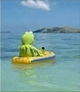 🙂 Kermit the Frog The Muppets whatsapp sticker