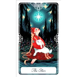 🔮 The Star tarot, star, card, magic, divination telegram sticker