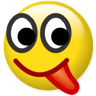 🚀 Emoji, Gesicht, Zunge, Lustig, Fröhlich, Albern telegram sticker
