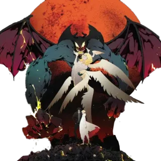 🔥 anime, devil, monster, demon, wings telegram sticker