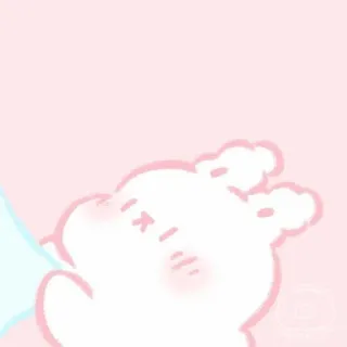 🩰 cute, bunny, kawaii, pink, illustration telegram sticker