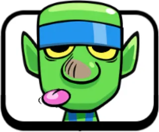 😛 groen, monster, cartoon, goblin, fantasie telegram sticker