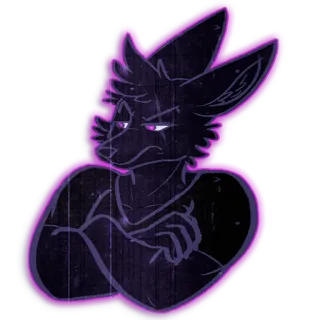😒 Furry, Anthro, Fuchs, Charakter, Tier telegram sticker