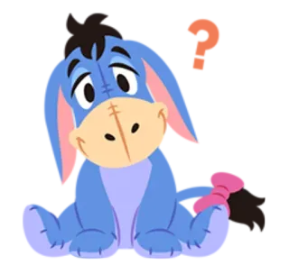 😥 Eeyore Eeyore, donkey, Winnie the Pooh, cartoon, animal telegram sticker