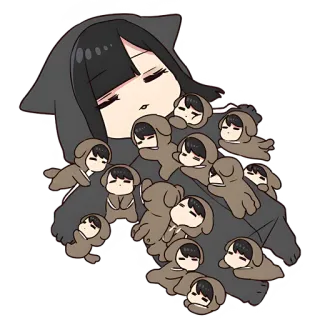 🤗 Anime, Kawaii, Lucu, Manga, Karakter, Ilustrasi, Stiker telegram sticker
