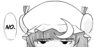 🚫 NO. anime, manga, no, rejection, negative telegram sticker