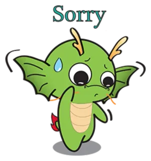 ☹ Sorry maaf, imut, naga, maaf, kartun telegram sticker