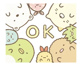 🧅 OK น่ารัก, ตัวละคร, โอเค, อนุมัติ, คาวาอิ telegram sticker