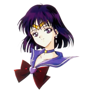 🙃 Sailor Saturn Sailor Moon アニメ, マンガ, セーラーサターン, セーラームーン, カートゥーン telegram sticker