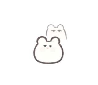 ☁️ beruang, binatang, lucu, stiker, kartun telegram sticker