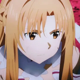 😾 Asuna Sword Art Online Аниме, Sword Art Online, Асуна, Женский, Персонаж telegram sticker