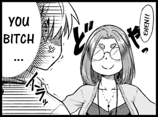 😡 YOU
BITCH
... insult, anime, manga, cartoon telegram sticker