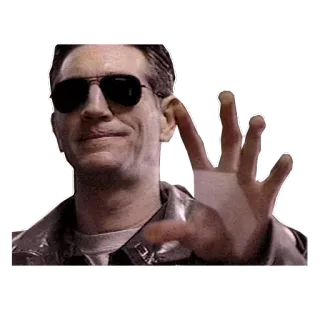 🖐 pria, gestur, kacamata hitam, jari tengah telegram sticker