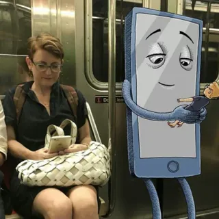 😄 スマホ, 人形, 悲しい, 漫画, アニメ, 電車, 地下鉄 telegram sticker