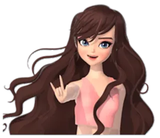 Crazy Ruby Sexy girl telegram stickers