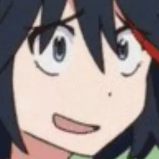 🙂 Ryuko Matoi Kill la Kill Anime, Kill la Kill, Ryuko Matoi, Dessin animé, Personnage telegram sticker