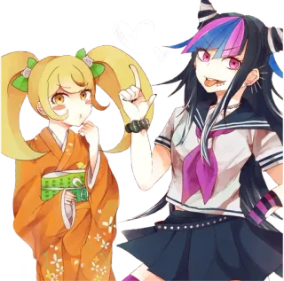 🌟 Hiyoko Saionji Danganronpa Anime, Cartoon, Hiyoko Saionji, Danganronpa, Charakter, Süß, Mädchen telegram sticker