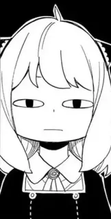 😐 Anya Forger Spy x Family anya forger, spy x family, anime, mangá, engraçado, adesivo, personagem telegram sticker