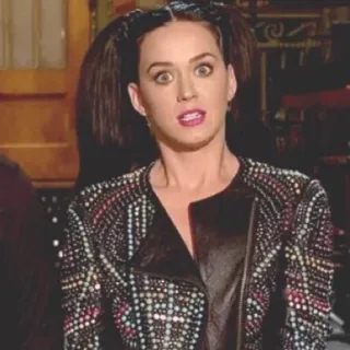 😐 Katy Perry cantante, celebrità, popstar, donna, ritratto telegram sticker
