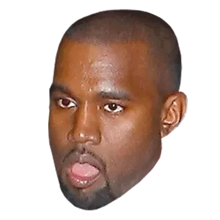 😨 Kanye West kanye, west, rapper, cantante, musicista, celebrità, espressione telegram sticker