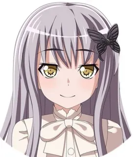 🙂 Anime, Garota, Borboleta, Personagem telegram sticker