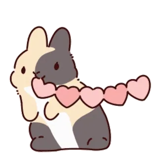 โค๏ธ Mochimochi Rabbit telegram sticker