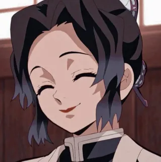 💋 Shinobu Kocho Demon Slayer Anime, Demon Slayer, Shinobu Kocho, Desenho animado, Retrato telegram sticker