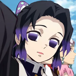 🔪 Shinobu Kocho Demon Slayer Anime, Manga, Diệt Quỷ Cứu Sinh, Shinobu Kocho, Nhân vật, Chân dung whatsapp sticker