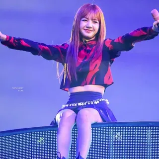 🌖 Lisa kpop, idol, cantante, artista, mujer, música, asiático telegram sticker