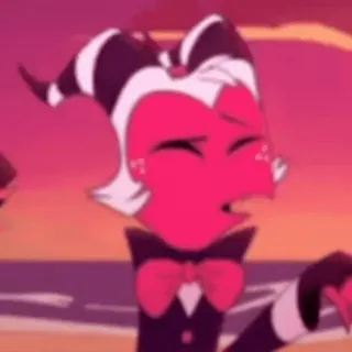 😂 Moxxie Helluva Boss helluva boss, moxxie, imp, dibujos animados whatsapp sticker