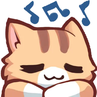 😪 แมว, น่ารัก, การ์ตูน, สัตว์ telegram sticker