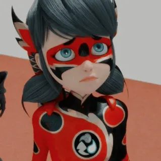 🥺 Ladybug Miraculous: Tales of Ladybug & Cat Noir Ladybug, Miraculous, Cartoon, Anime, Superhero, Marinette whatsapp sticker