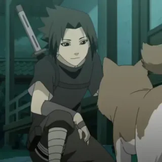 💙 Sasuke Uchiha Naruto Anime, Naruto, Sasuke, Manga, Chó telegram sticker