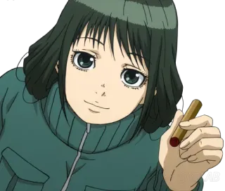 😊 Anime, Frau, Zigarette, Rauchen whatsapp sticker