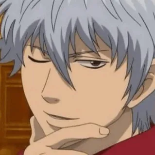 💣 Gintoki Sakata Gintama Anime, Manga, Gintama, Gintoki Sakata, Personnage telegram sticker