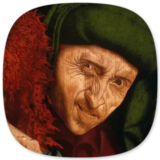😜 Porträt, alter Mann, Gesicht, Ausdruck, Gemälde, historisch, Kunst whatsapp sticker