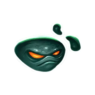 😡 monstruo, criatura, dibujo animado, enfadado, cara, pegatina telegram sticker